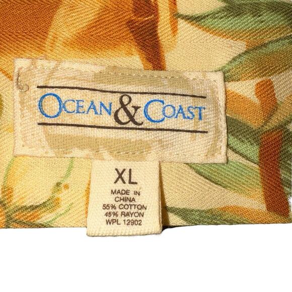 Ocean‎ & Coast Sz XL Hawaiin Print Shirt Coastal Cruise Vacation Beach Party - Picture 3 of 6